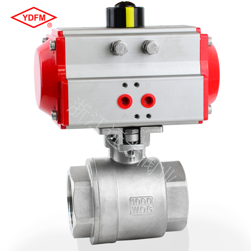 气动丝口两片式球阀